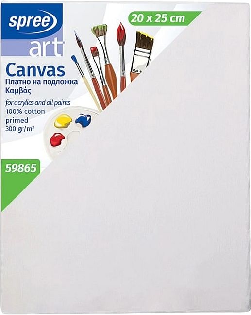 Pânză de pictură pe cadru Spree Art - 20 х 25 cm, 100% bumbac