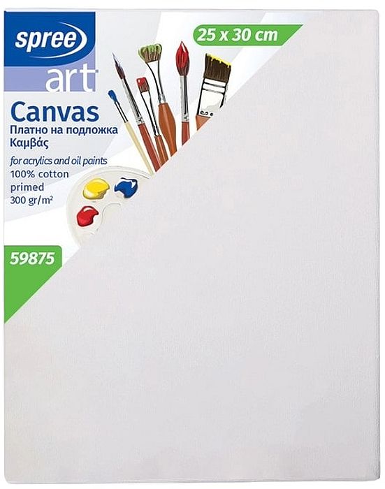 Pânză de pictură pe cadru Spree Art - 25 х 30 cm, 100% bumbac