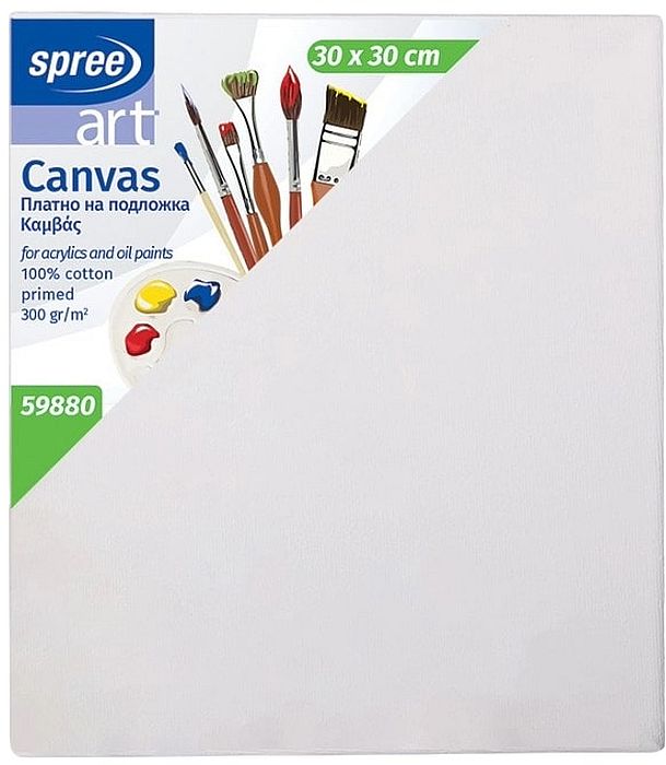 Pânză de pictură pe cadru Spree Art - 30 х 30 cm, 100% bumbac