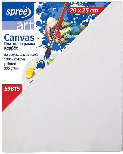 Pânză de pictură pe ramă Spree Art - 20 х 25 cm, 100% bumbac