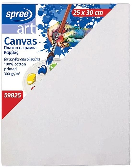 Pânză de pictură pe ramă Spree Art - 25 х 30 cm, 100% bumbac