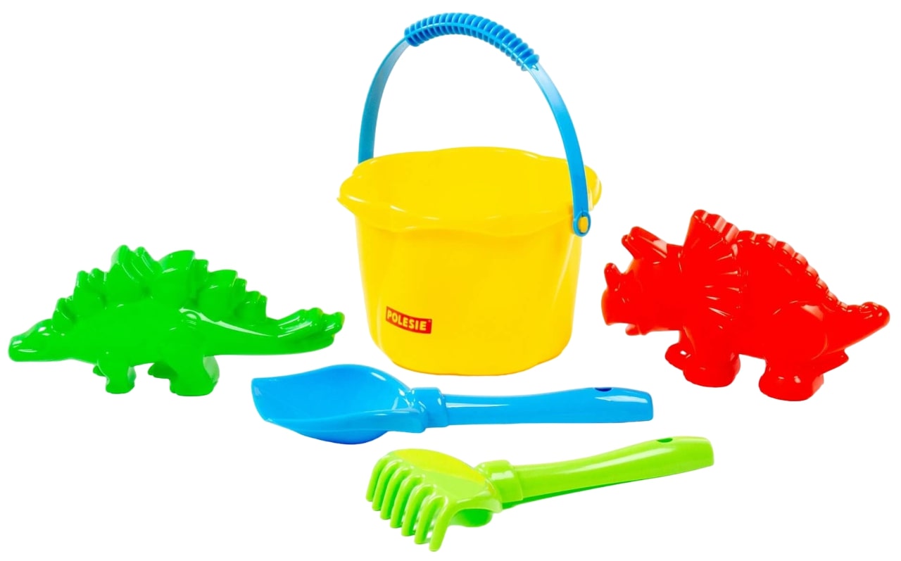 Set de plajă  Polesie Toys - Dinozaur, 5 piese , sortiment