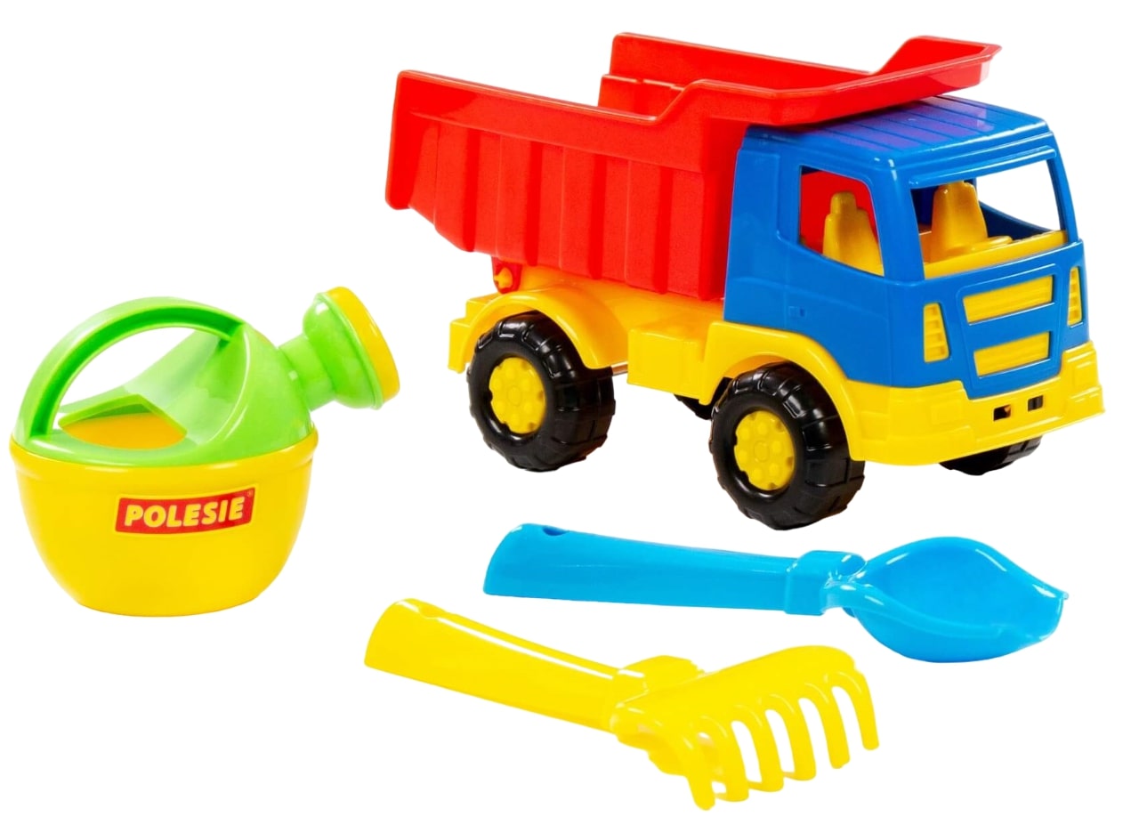 Set de plajă  Polesie Toys - Camion, 4 piese , sortiment