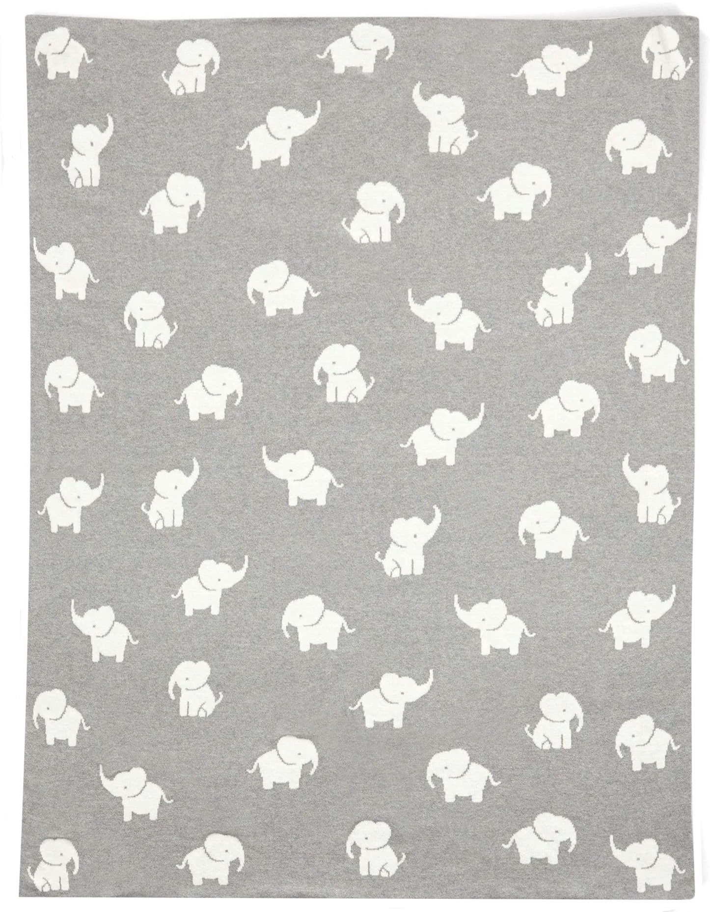 Pătură tricotată Mamas & Papas Welcome To The World Elephant - Grey, 70 х 90 cm