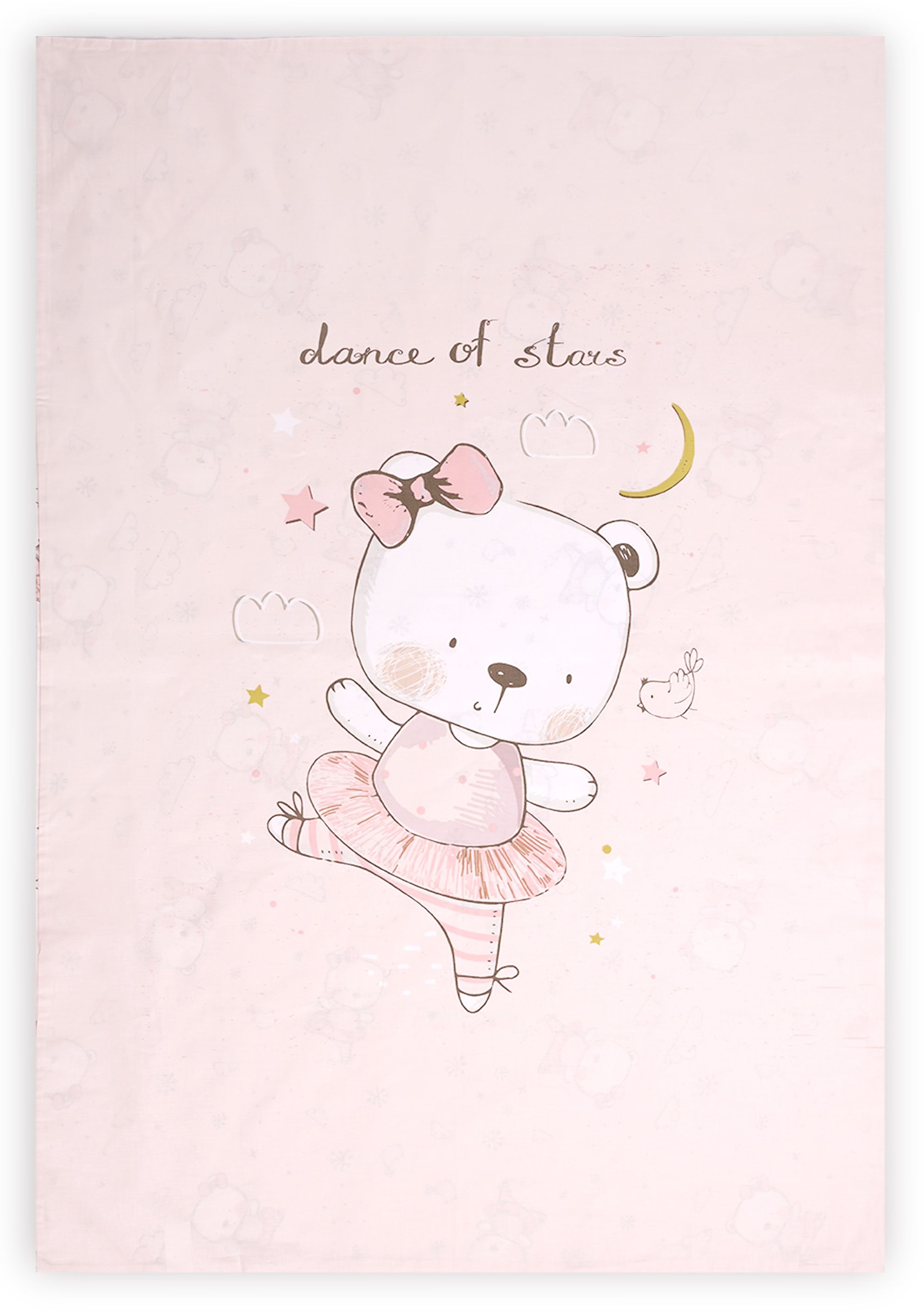 Husă de pilota cu fermoar Lorelli -Teddy Bear Balerina, 140 х 95 cm, roz