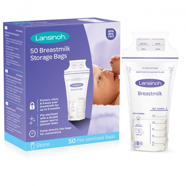 Pungi de stocare lapte matern, 50 pungi, Lansinoh - imagine 3