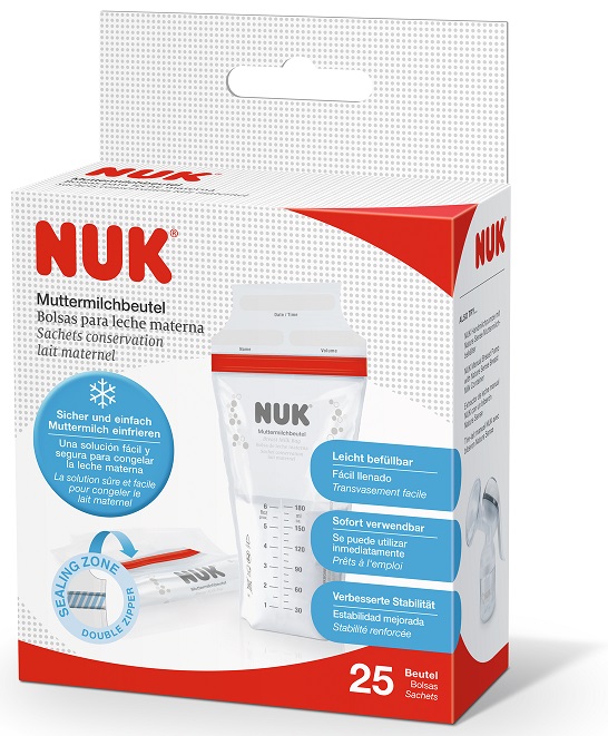 Pungi de stocare lapte matern Nuk