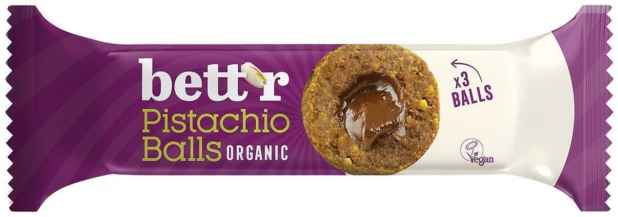 Bile de fructe cu umplutură de fistic, 45 g, Bett'r