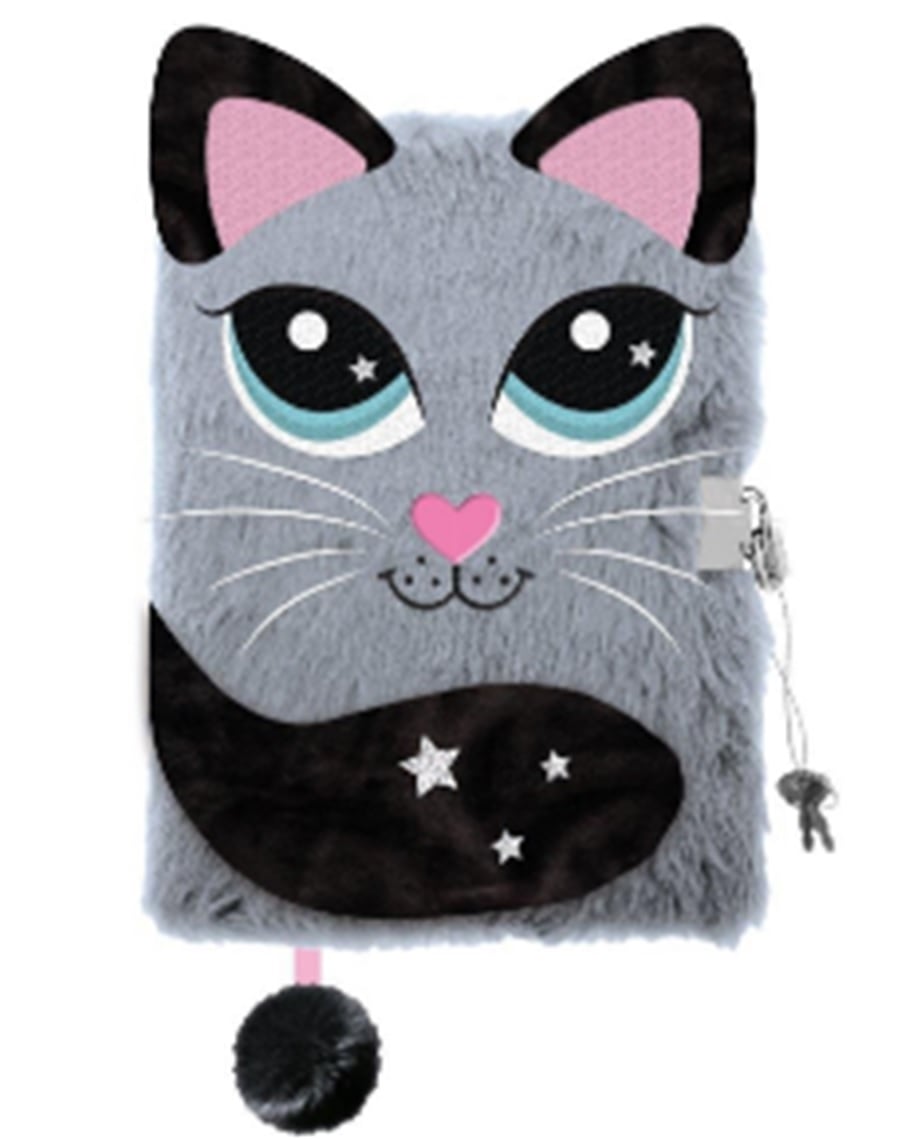 Jurnal secret de pluș  St. Majewski My Little Friend - Grey Cat