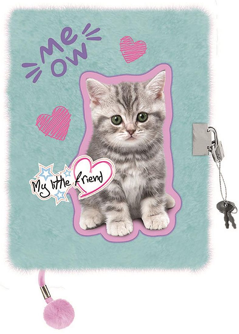 Jurnal secret de pluș  St. Majewski My Little Friend - Mint Kitty