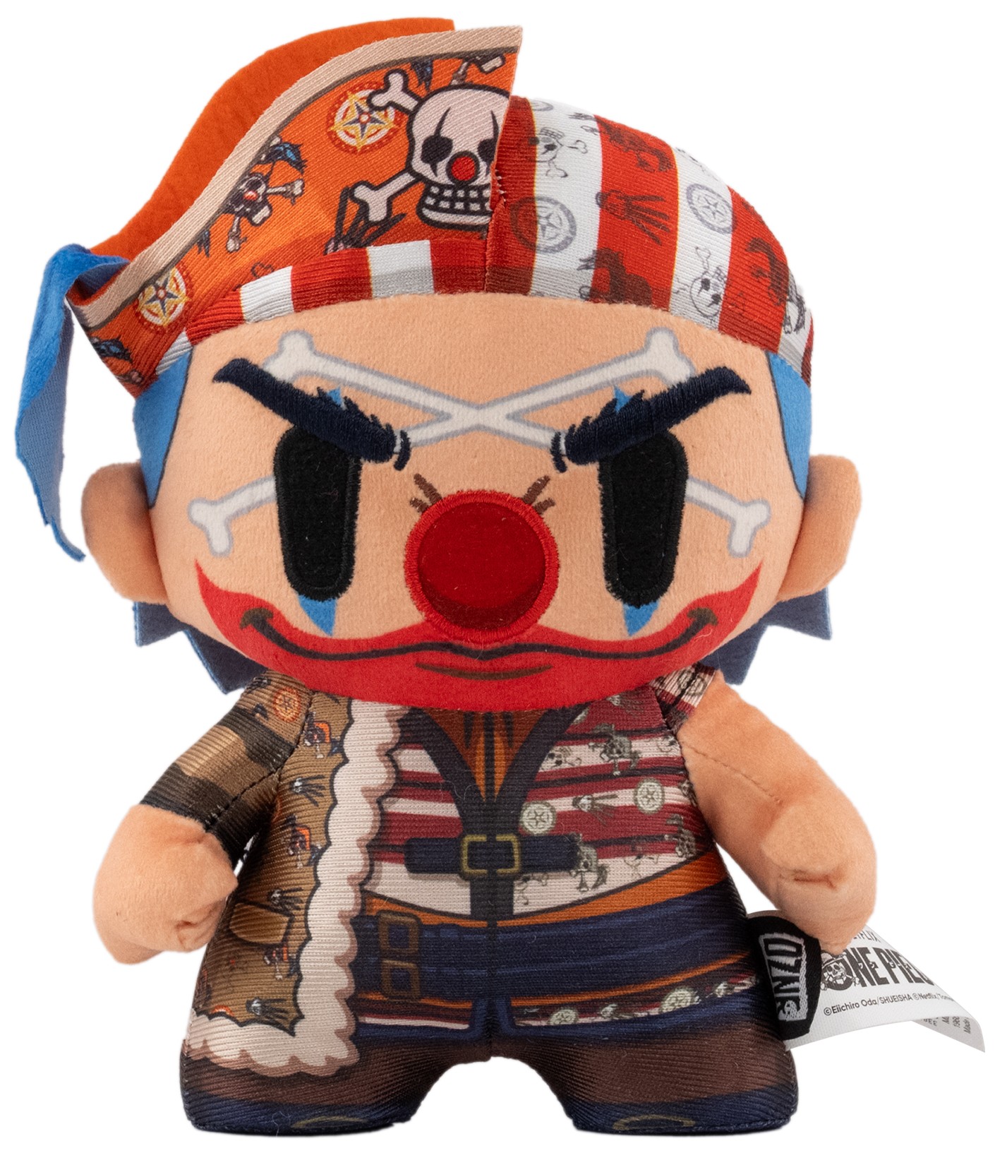 Figurină de pluș  YuMe Animation: One Piece - Buggy (DZNR Dead Or Alive Edition), 18 cm