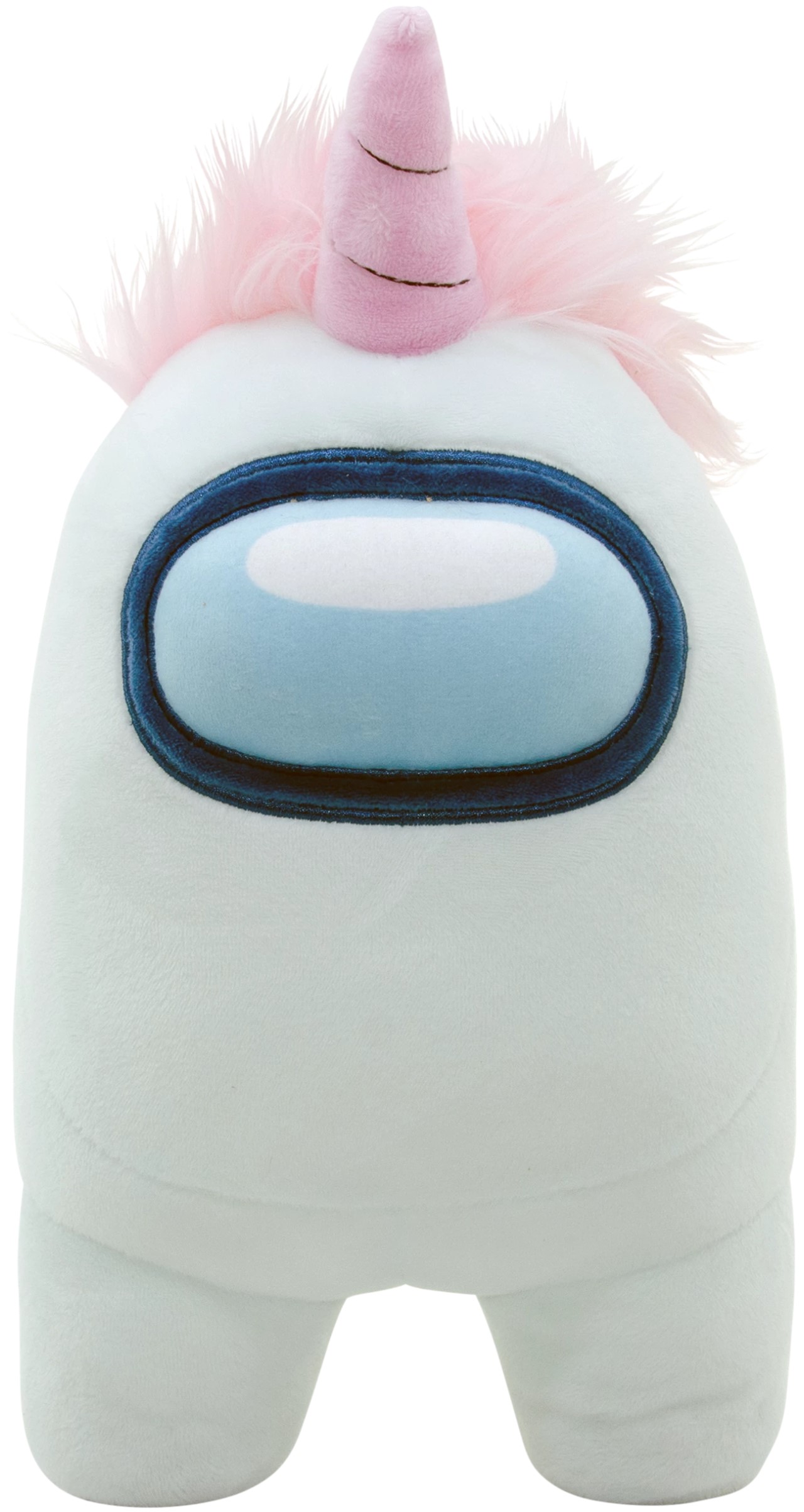 Figurină de pluș YuMe Games: Among Us - White Crewmate with Unicorn Hat, 30 cm