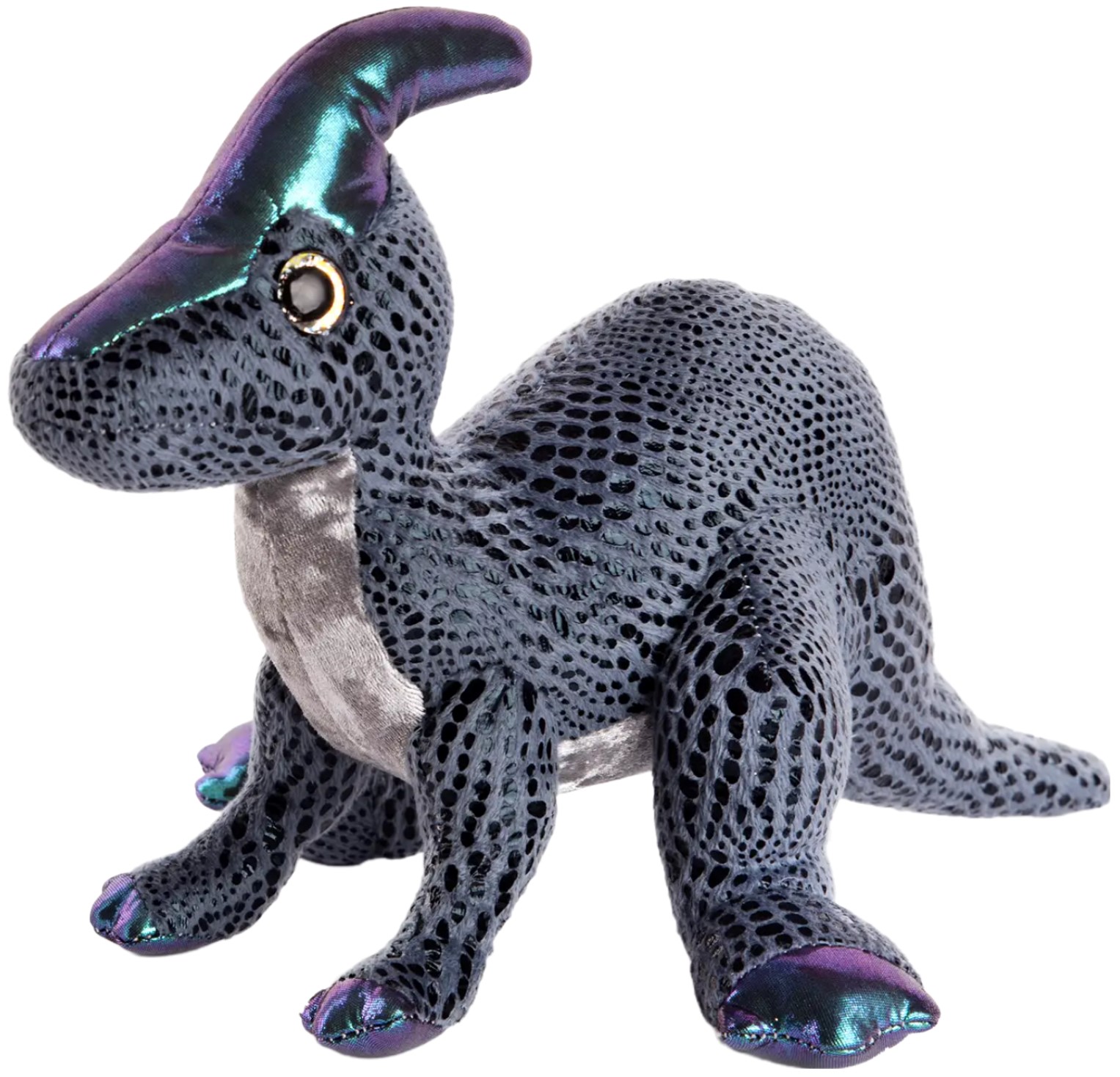 Jucărie de pluș Amek Toys - Dinozaur cu corn, 37 cm