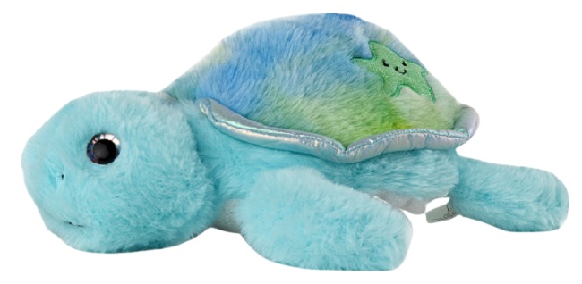 Jucărie de pluș Amek Toys - Țestoasă, albastru, 24 cm