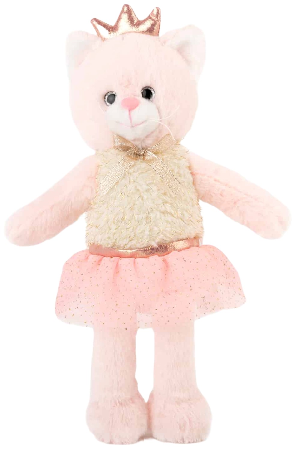 Jucărie de pluș Amek Toys - Pisoi, roz, 46 cm