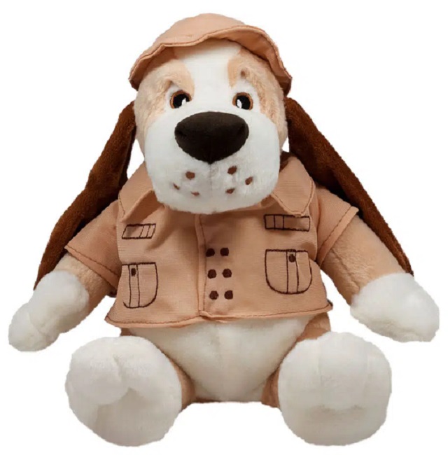 Jucărie de pluș Amek Toys - Câine, safari, 26 cm