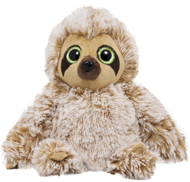 Jucărie de pluș Amek Toys - Leneș melange, bej, 20 cm