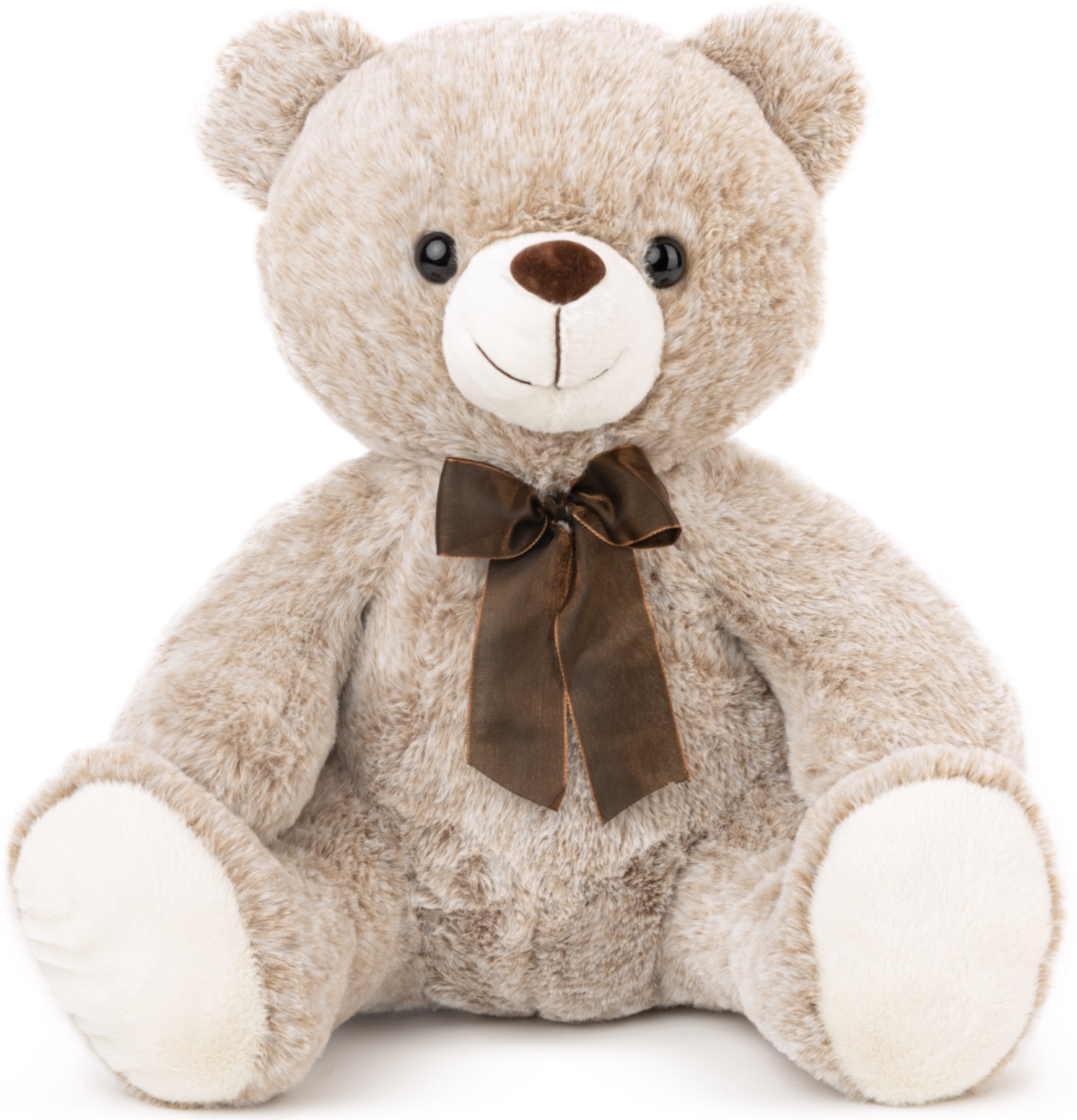 Jucărie de pluș Amek Toys - Urs, bej melange, 43 cm