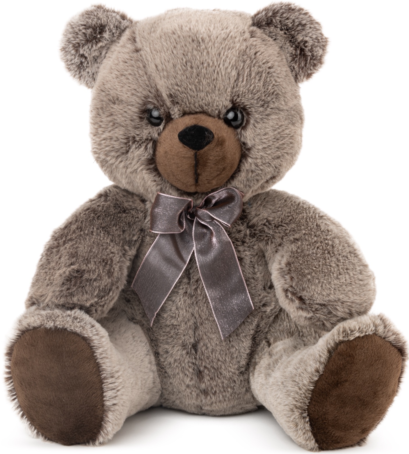 Jucărie de pluș Amek Toys - Urs, maro melange, 43 cm