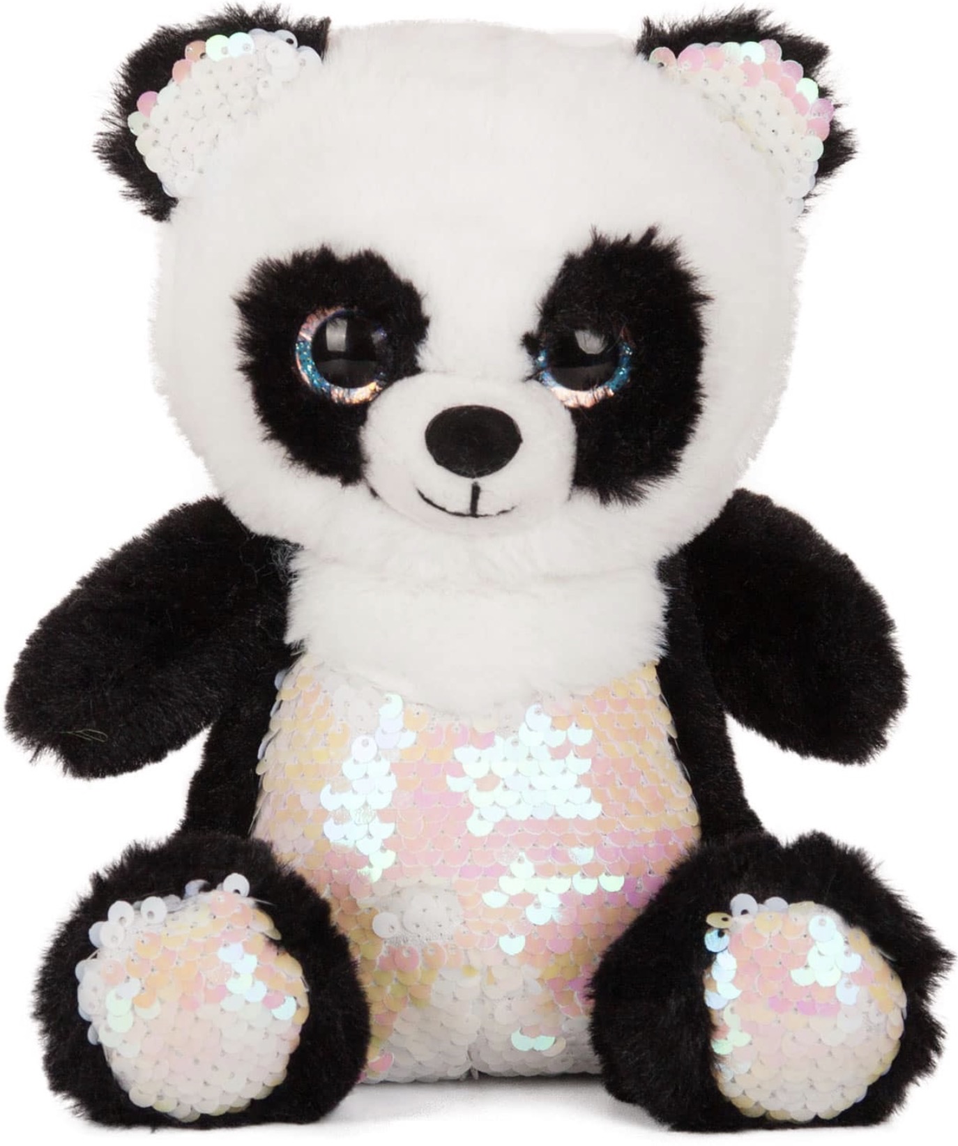 Jucărie de pluș Amek Toys - Panda cu paiete, 28 cm