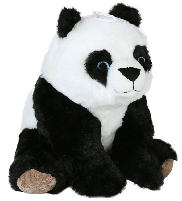 Jucărie de pluș Amek Toys - Panda cu ochi albaștri, 24 cm