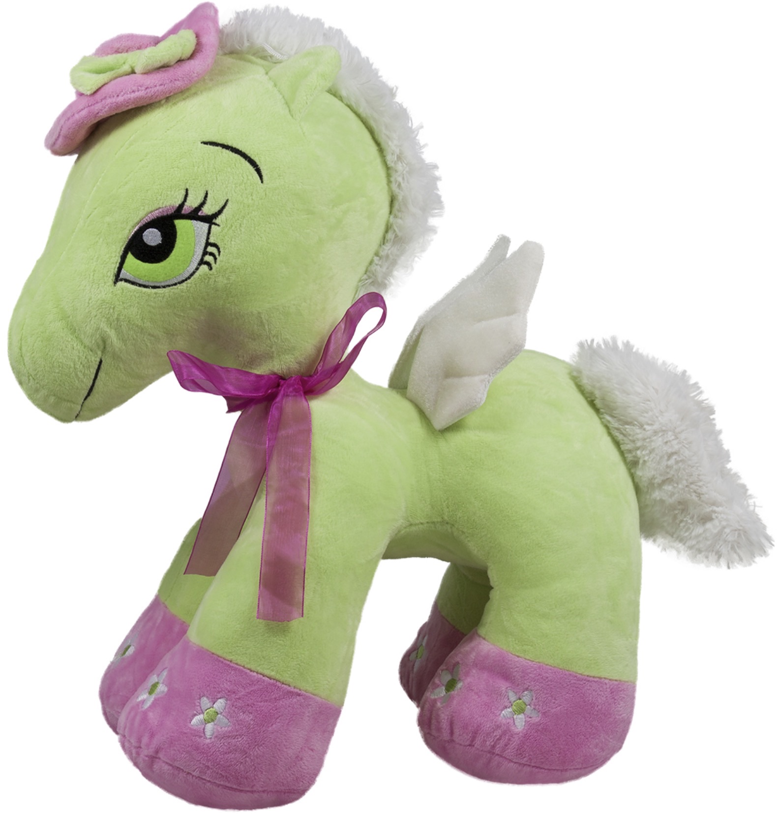 Jucărie de pluș Amek Toys - Ponei, verde, 44 cm