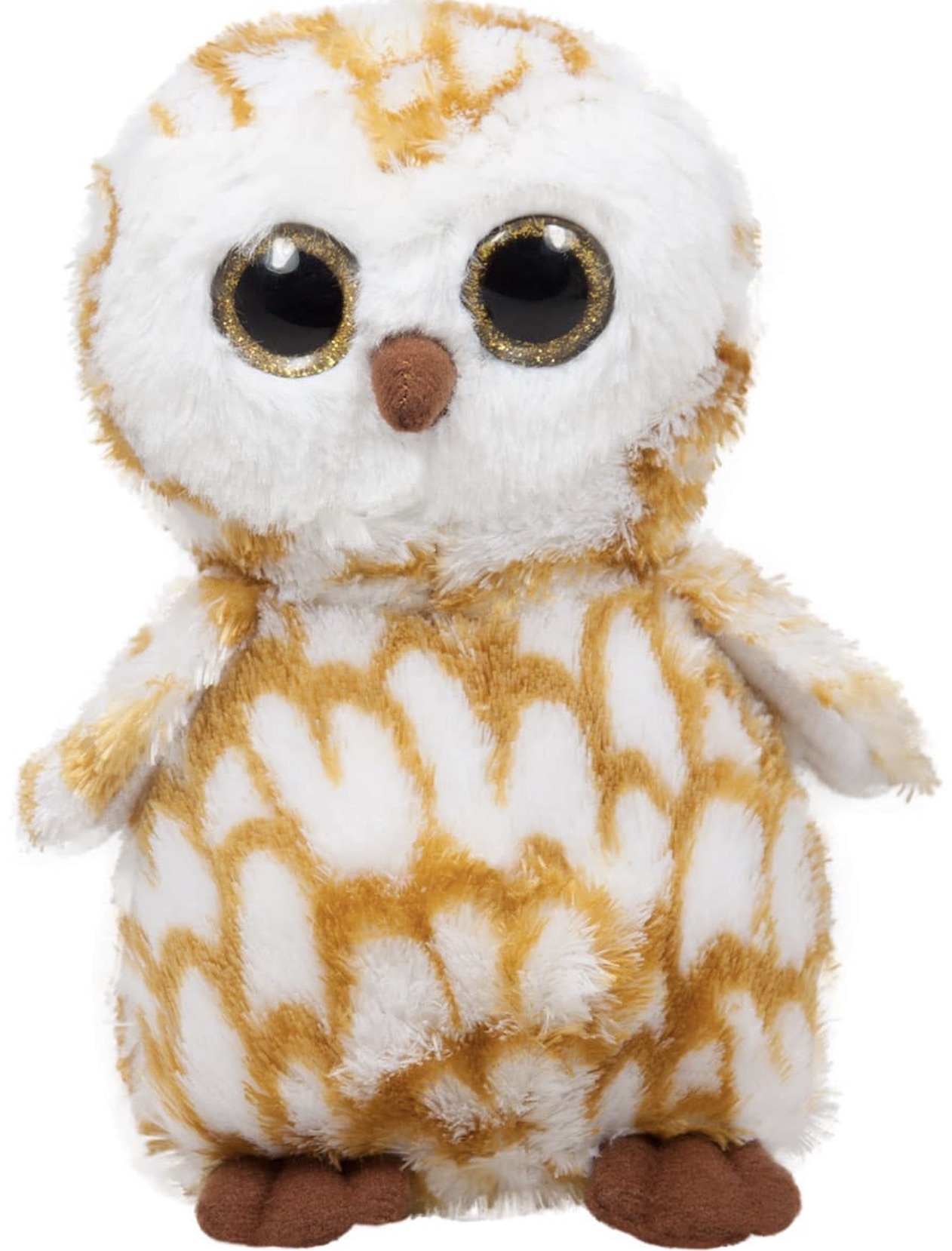 Jucărie de pluș Amek Toys - Bufniță, galben, 25 cm