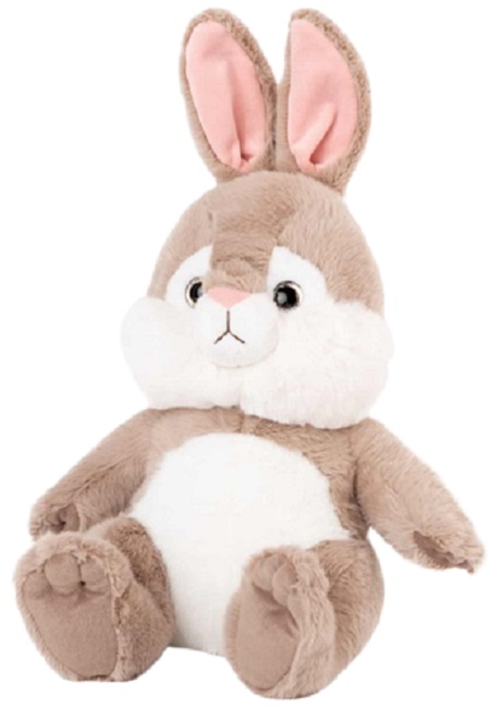 Jucărie de pluș Amek Toys - Iepuraș, gri, 20 cm