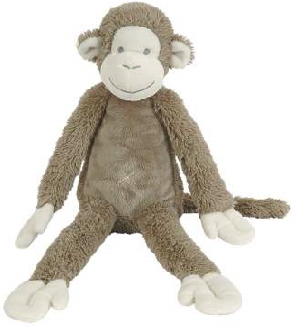 Jucărie de pluș Happy Horse - Maimuța Mickey, 32 cm, maro