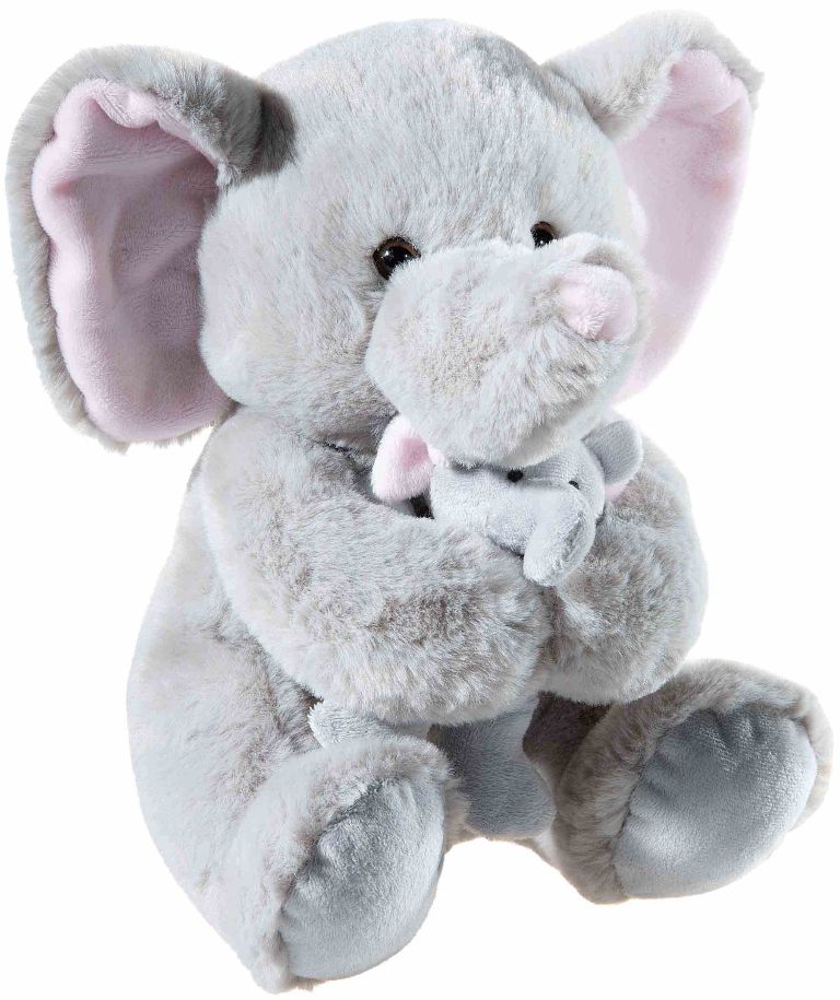 Jucarie de plus Heunec - Familia preferata, pui de elefant, 25 cm