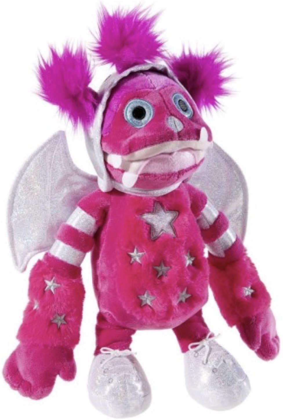 Jucărie de pluș Heunec "Cântărețul mască" - Monstrul roz, 30 cm