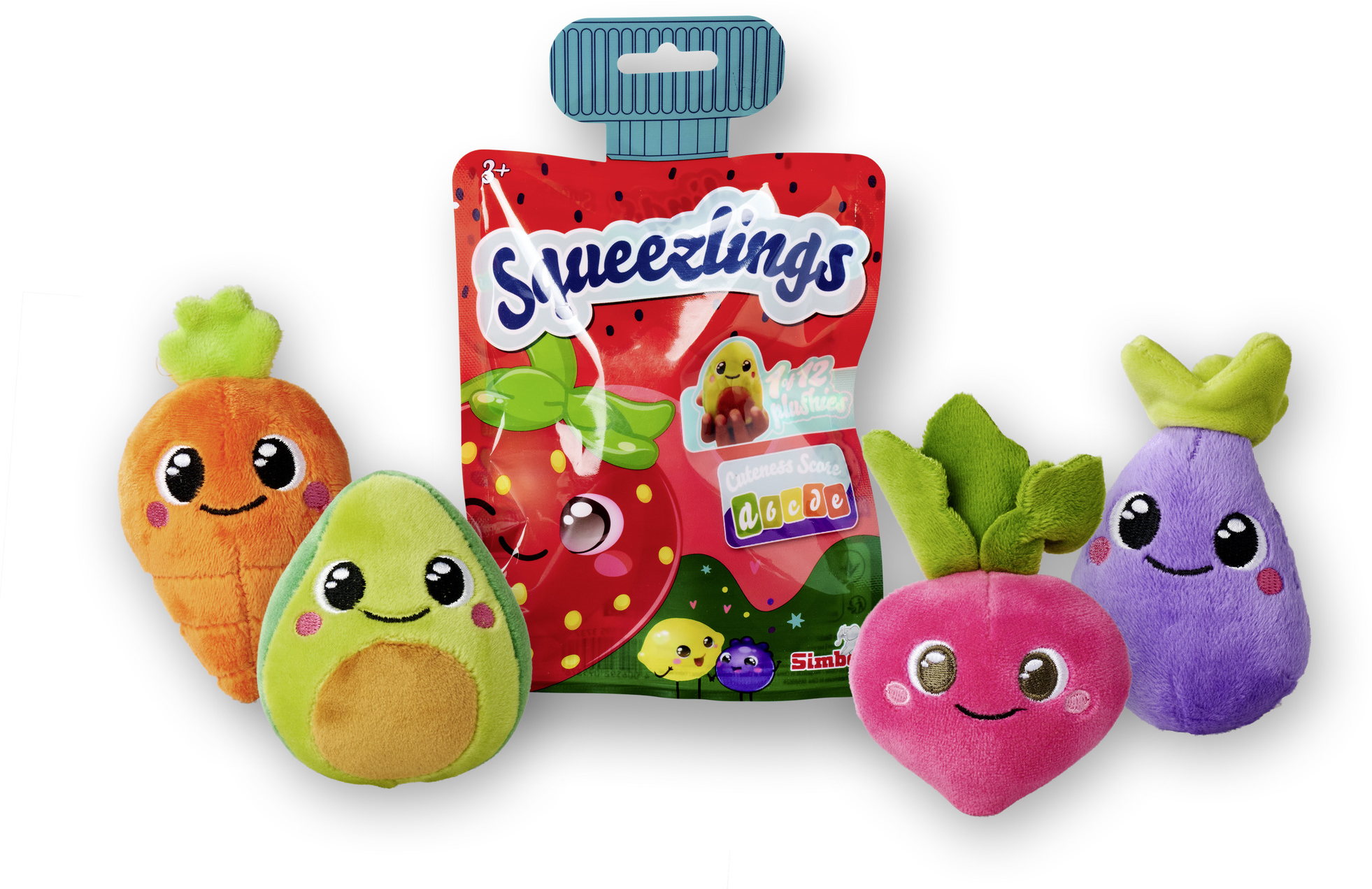 Jucărie de pluș surpriză Simba toys - Squeezlings, 8 cm, sortiment