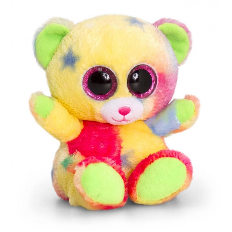Jucarie de plus Keel Toys  Animotsu - Ursulet-curcubeu, 15 cm