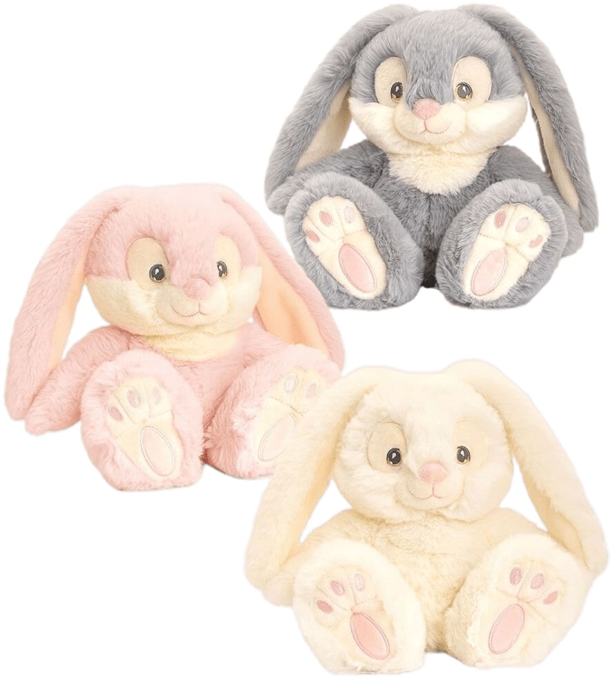 Jucărie de pluș Keel Toys Keeleco - Iepuraș, Patchfoot, 22 cm, asortiment