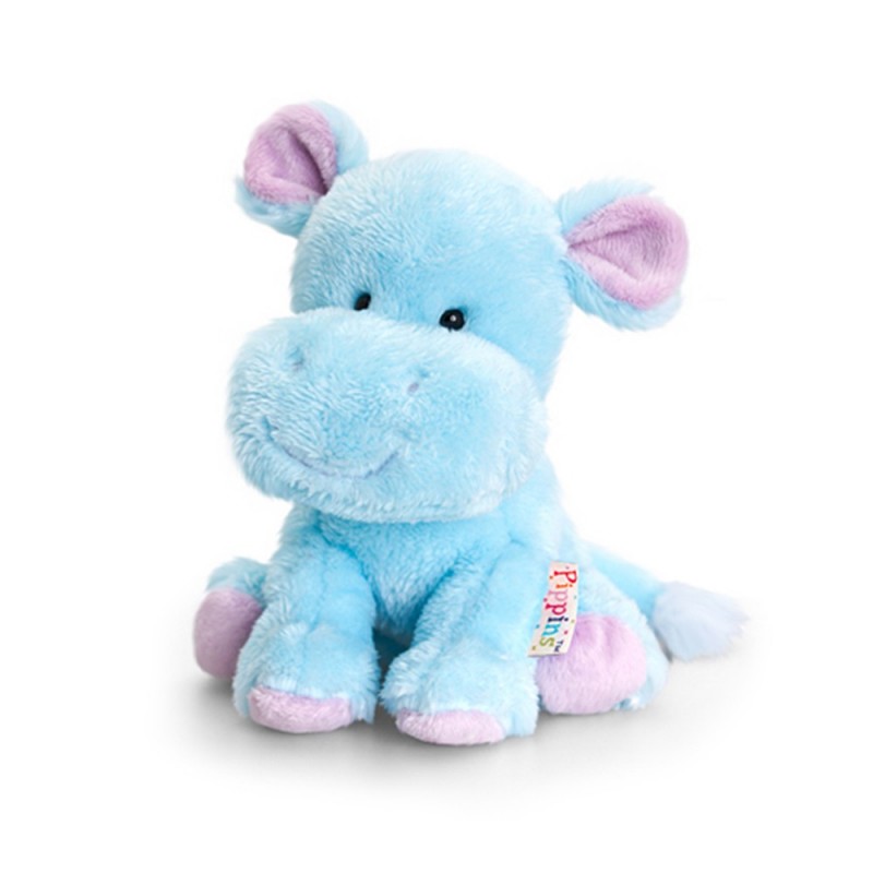 Jucarie de plus Keel Toys Pippins - Hipopotam, 14 cm