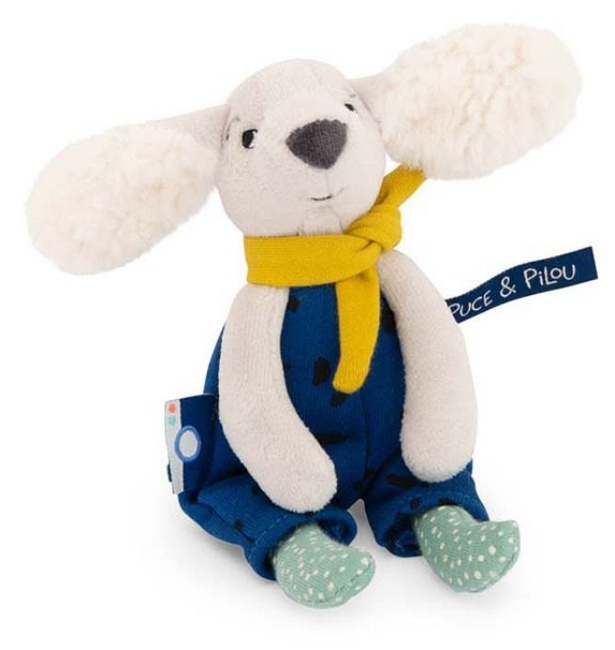 Jucărie de pluș Moulin Roty - Căţeluşul Pilou, 20 cm