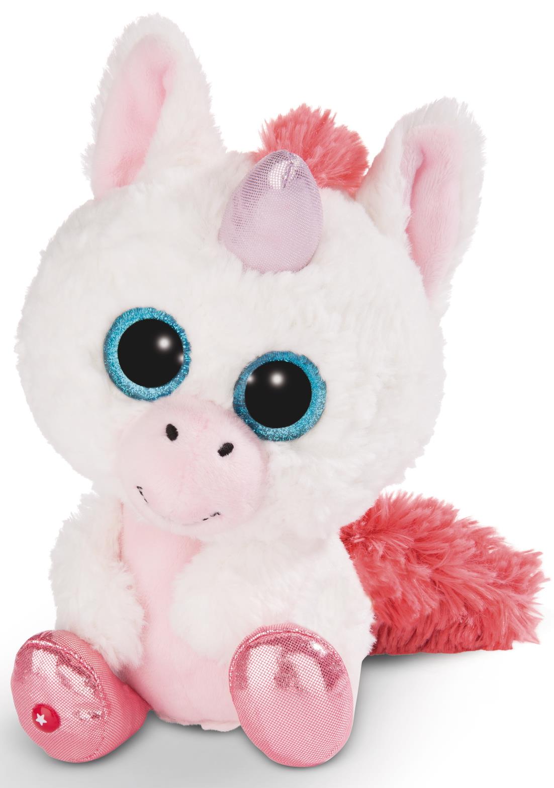 Jucarie de plus Nici Glubschis - Unicorn Milky Phi, 15 cm