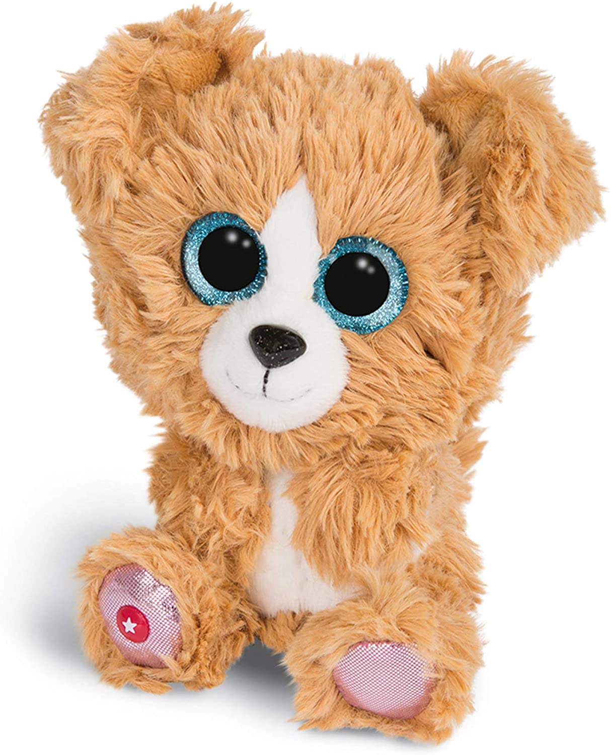 Jucarie de plus Nici Glubschis - Caine Lolidog, 15 cm