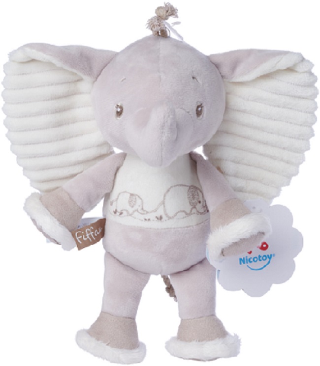 Jucărie de pluș Nicotoy - Elefant, 25 сm