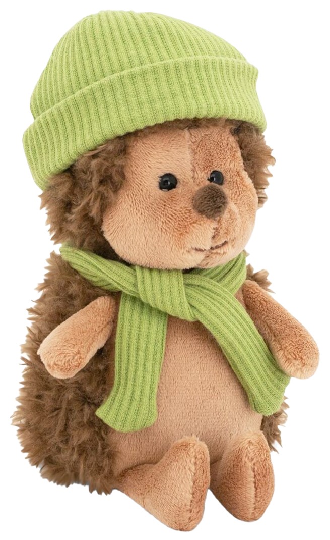 Jucărie de pluș Orange Toys Life - Ariciul cu peri, cu pălărie verde, 15 cm