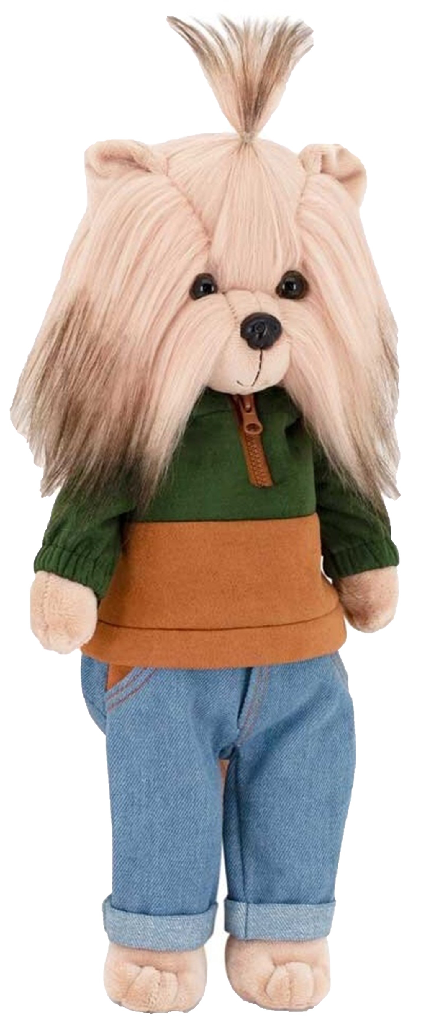 Jucărie de pluș Orange Toys Lucky Doggy - Norocosul Andy, paleta de toamnă, 38 cm