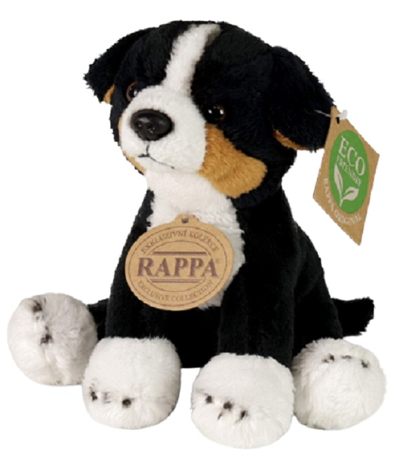 Jucărie de pluș Rappa Eco Friends - Câinele de munte Berna, 15 cm