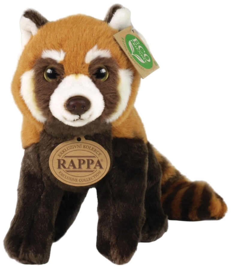 Jucărie de pluș Rappa Eco Friends - Pandă roșie în picioare, 20 cm