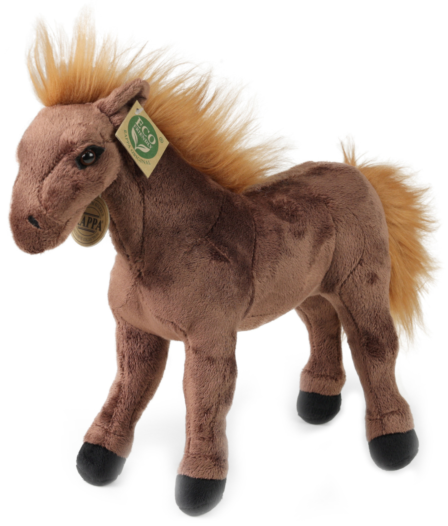 Jucărie de pluș Rappa Eco Friends - Wild Brown Horse, 29 cm