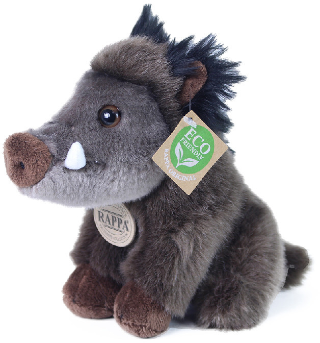 Jucărie de pluș Rappa Eco Friends - Porc sălbatic, 18 cm