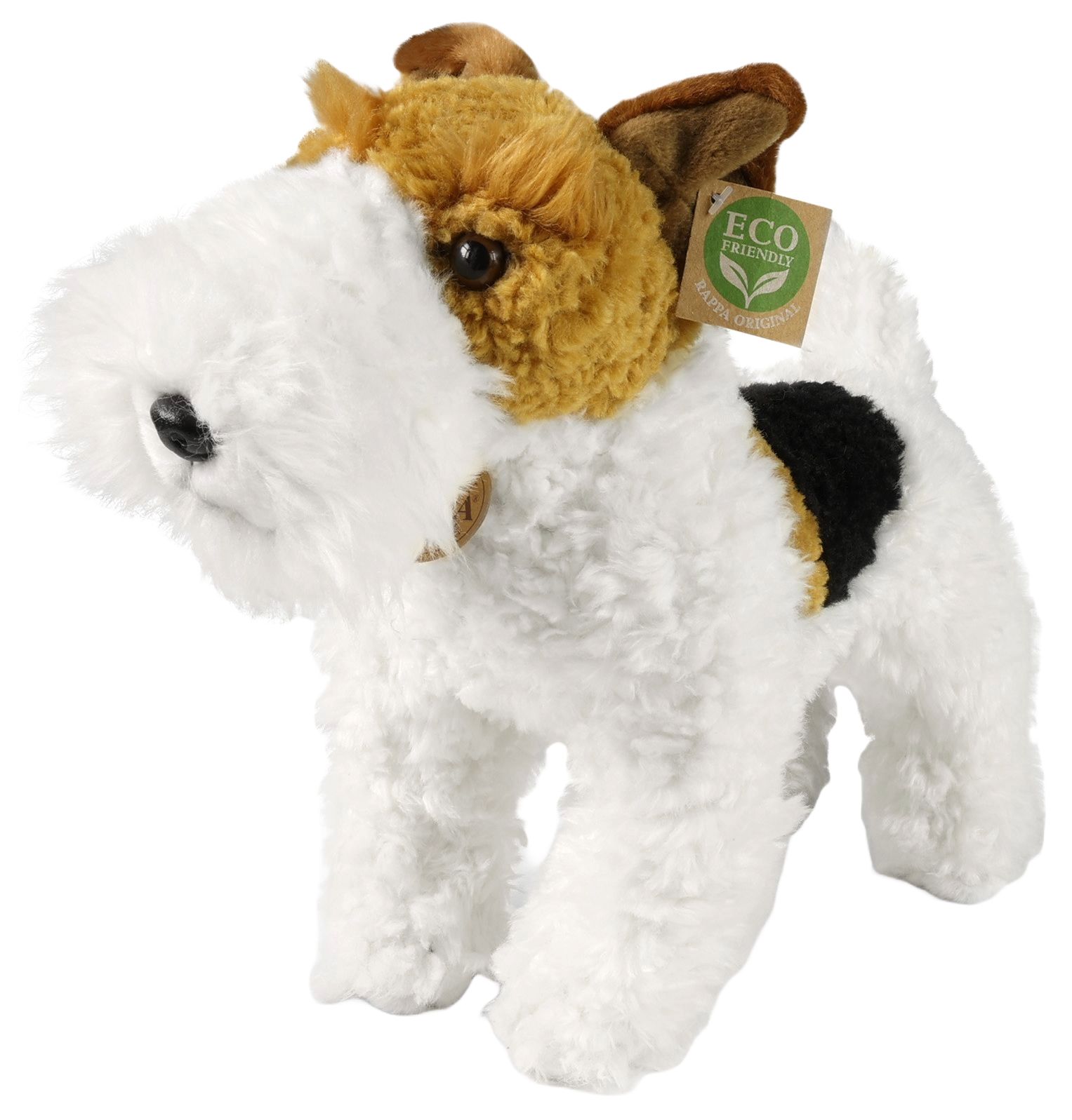 Jucărie de pluș Rappa Eco Friends - Fox Terrier, în picioare, 30 cm