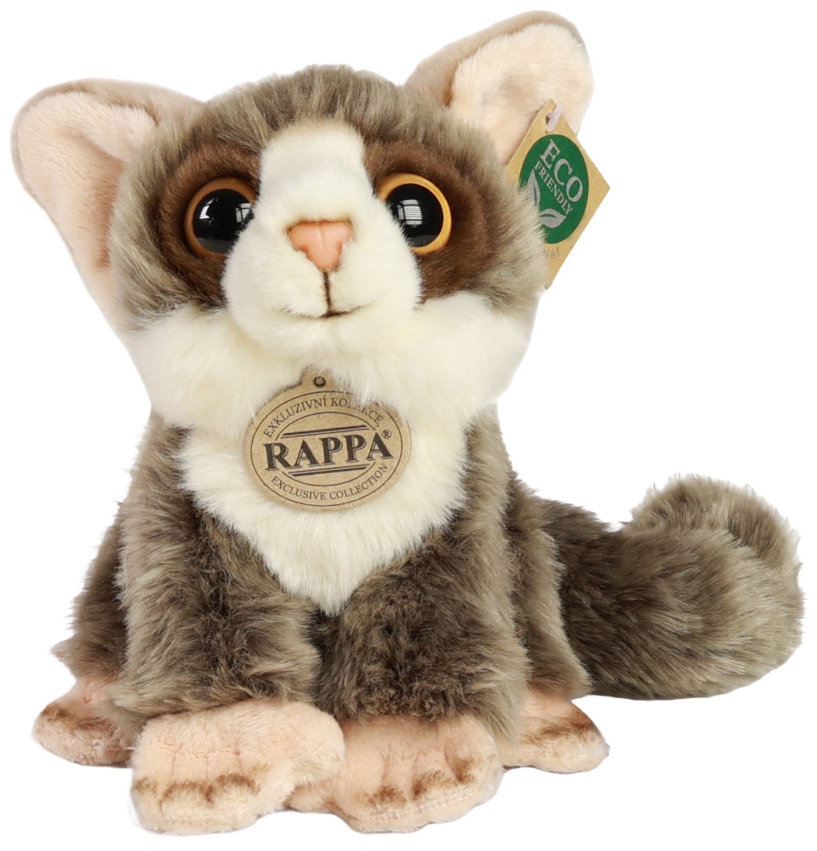 Jucărie de pluș  Rappa Eco prieteni - Galago, 18 cm