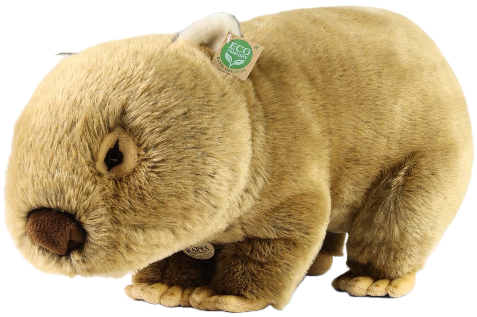 Jucărie de pluș  Rappa Prieteni eco  - Wombat mare, 57 cm