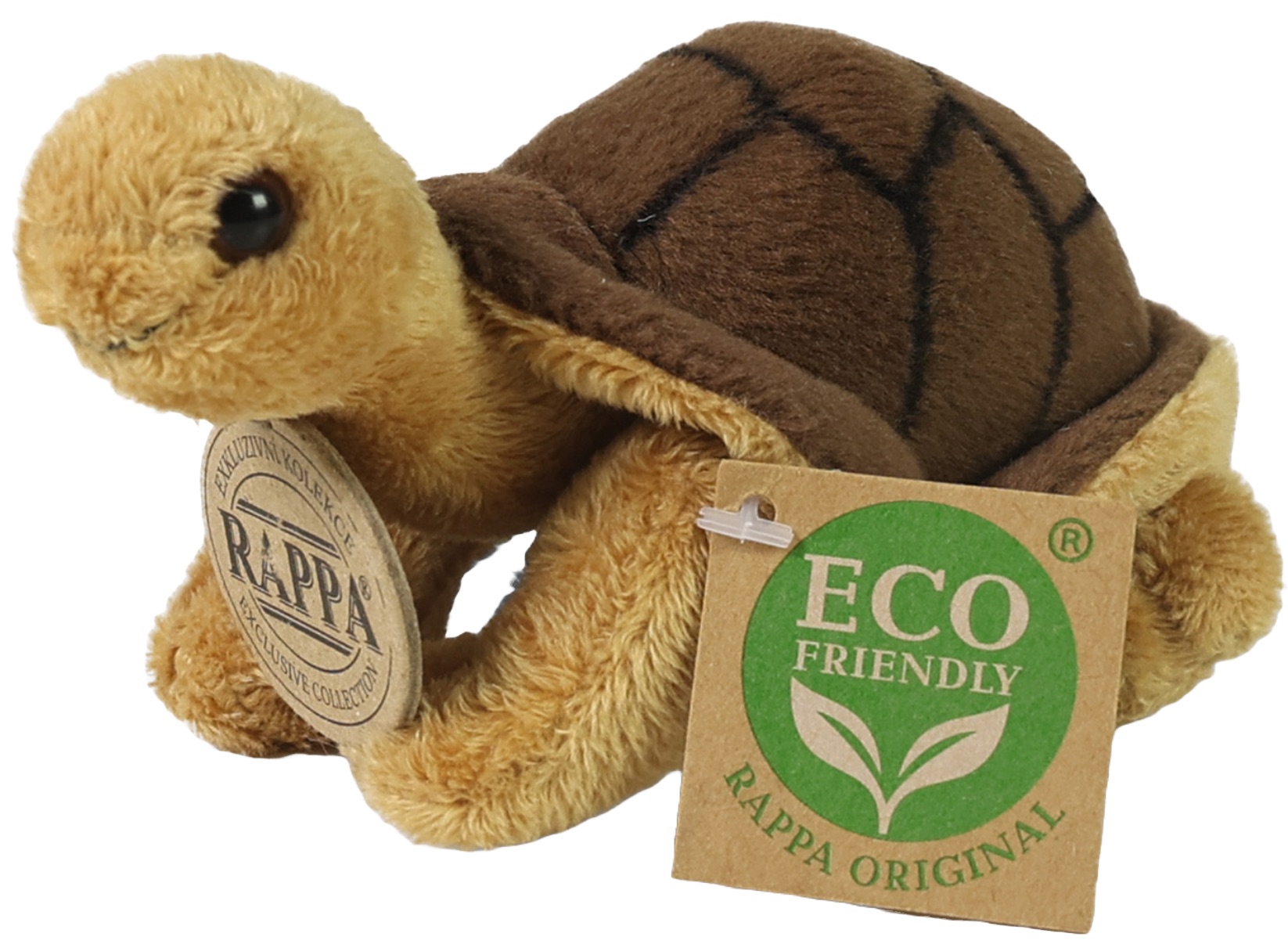Jucărie de pluș  Rappa Eco prieteni - Țestoasa brună, 13 cm