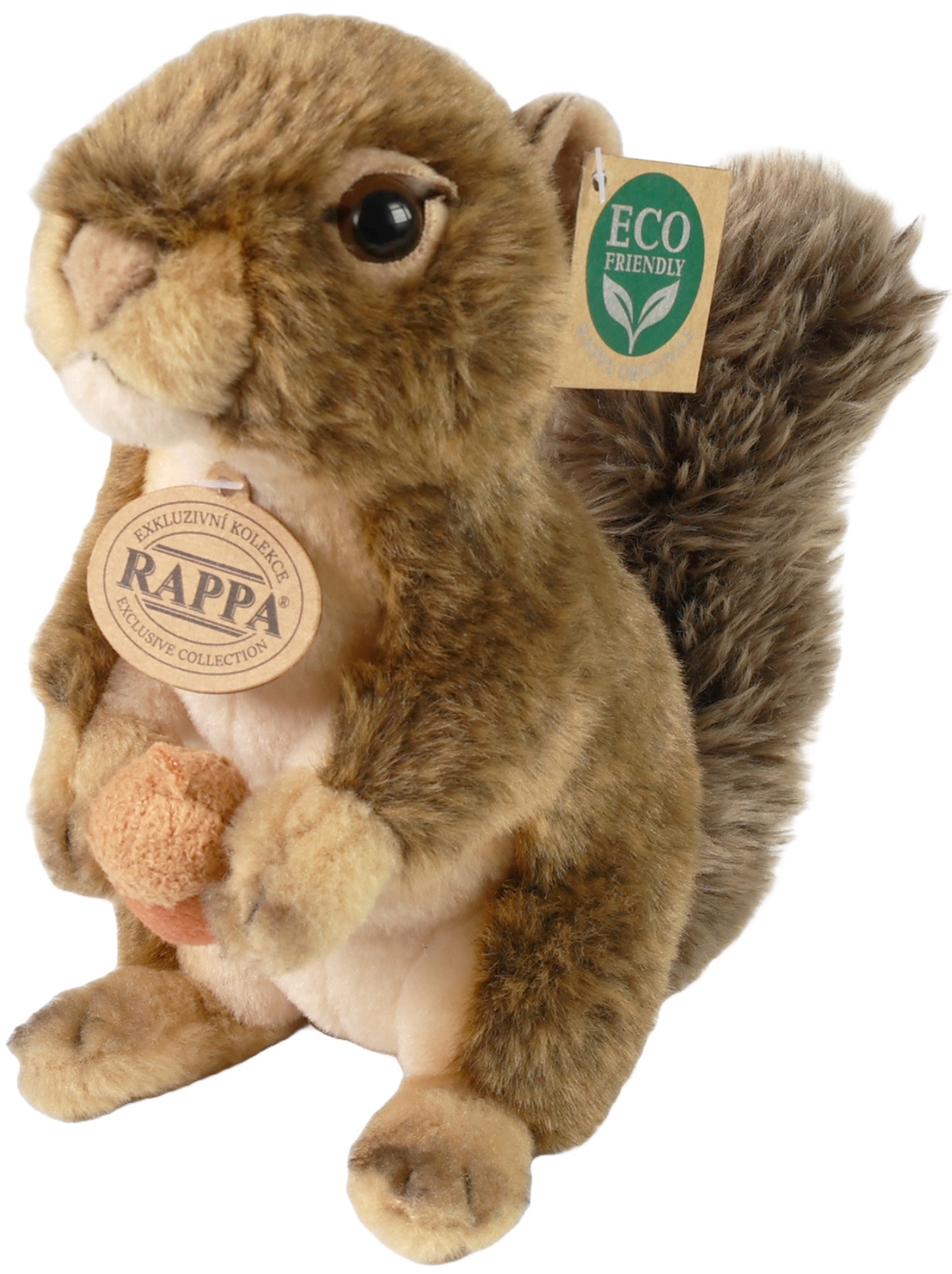 Jucărie de pluș  Rappa Eco prieteni - Veveriță cu ghindă, 20 cm